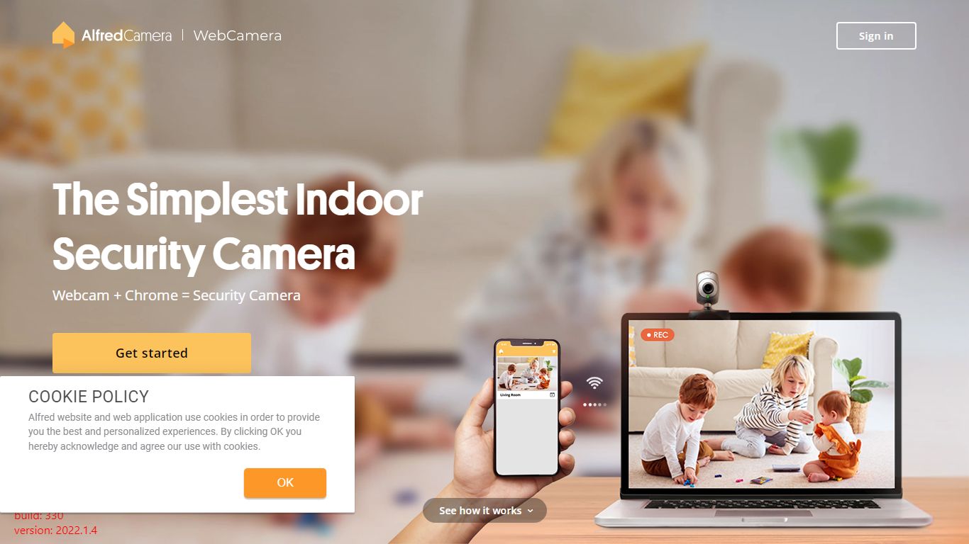 Alfred WebCamera | PC as Home Security Camera